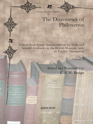 cover image of The Discourses of Philoxenus